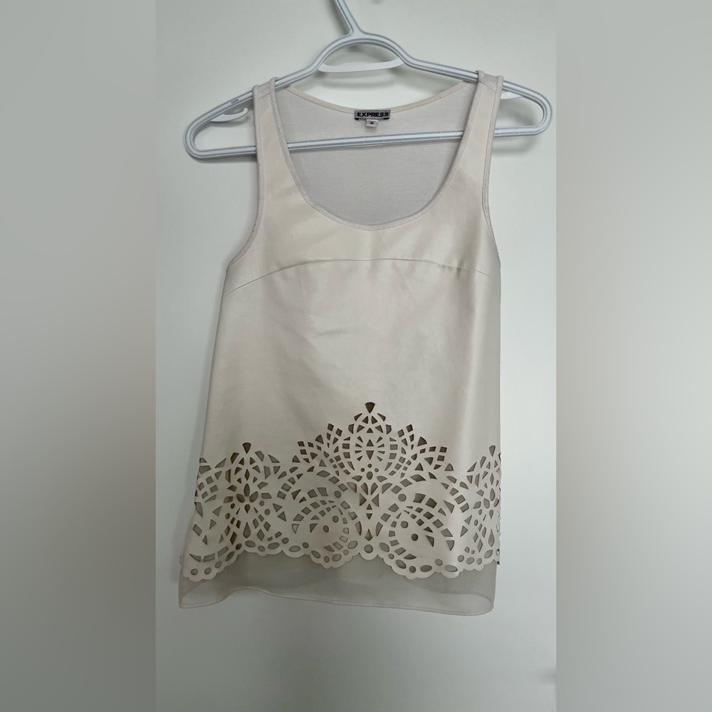 Express Tank Top w/ Pleather